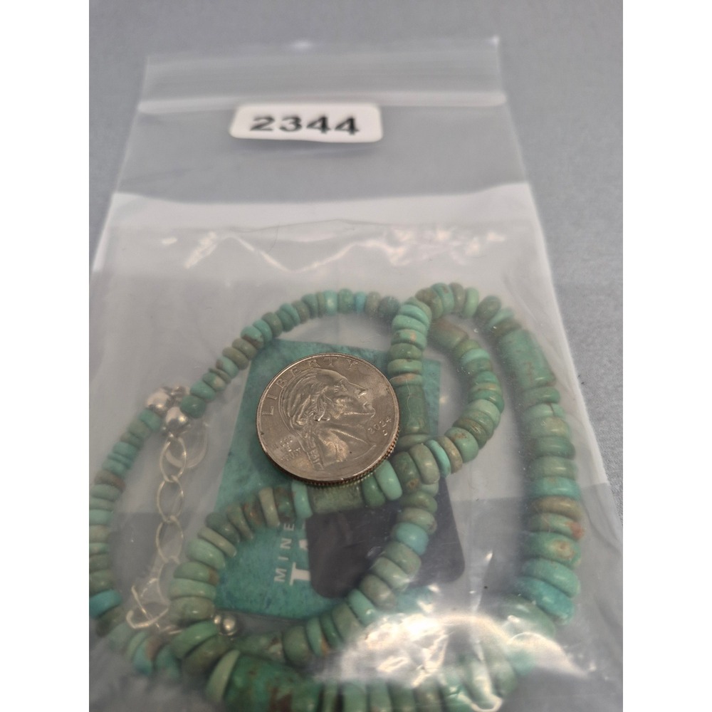 Jay King Necklace Green Turquoise Sterling Silver Mine Finds Bead - Picture 7 of 12